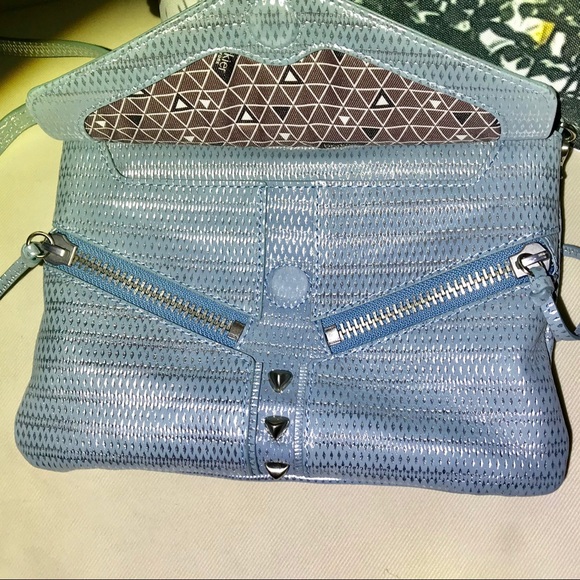 Botkier New York Blue Suede Crossbody - Picture 6 of 8